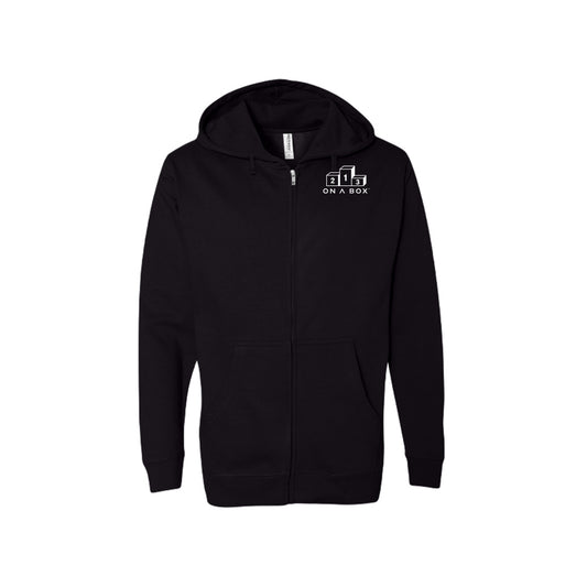 Black On A Box Watch Status hoodie with small chest logo