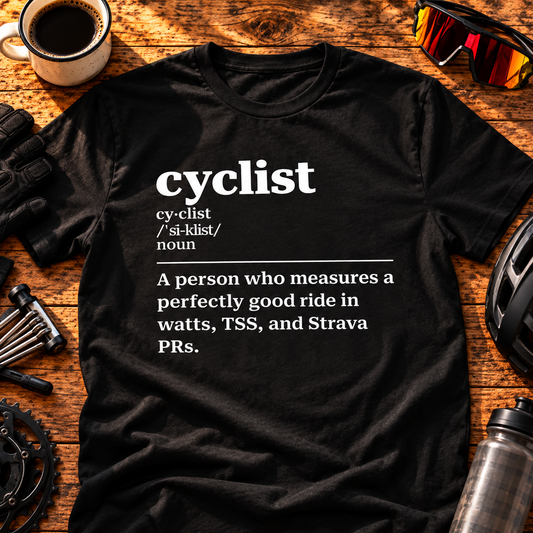 Cyclist Definition Tee – Watts, TSS & Strava- Men's / Unisex