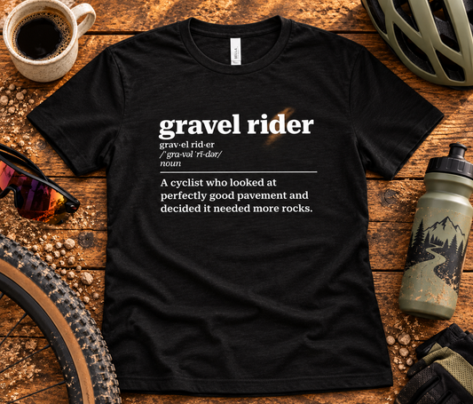 Gravel Rider Definition Tee – More Rocks- Men's / Unisex