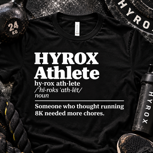 HYROX Athlete Definition Tee – More Chores Men's / Unisex